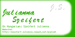 julianna szeifert business card